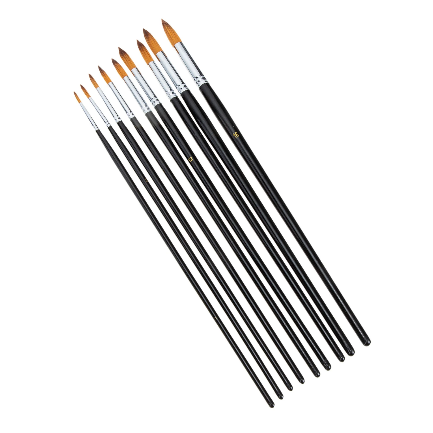 9Pcs Watercolor Painting Brushes Acrylic Painting Supplies Body Paint Brushes