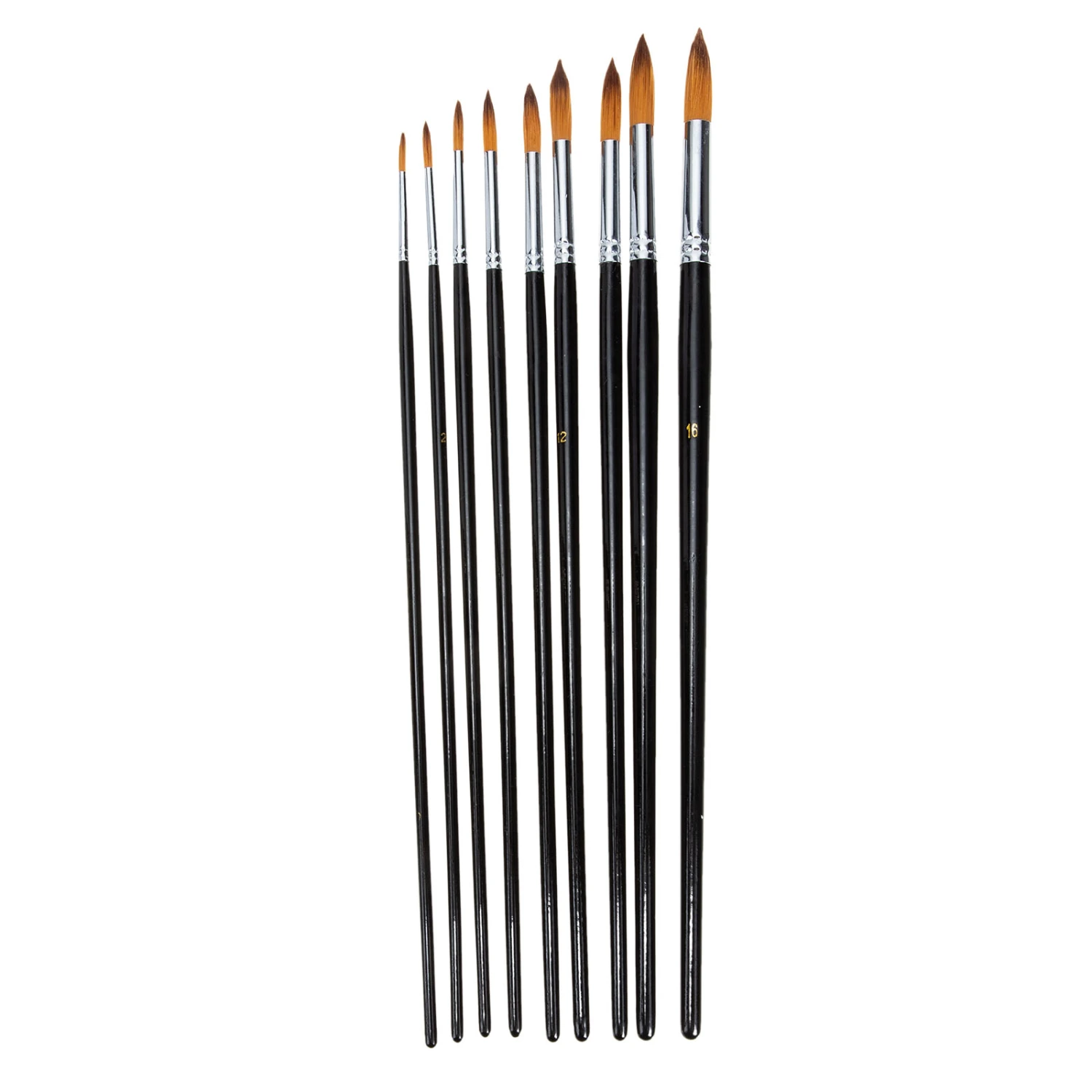 9Pcs Watercolor Painting Brushes Acrylic Painting Supplies Body Paint Brushes