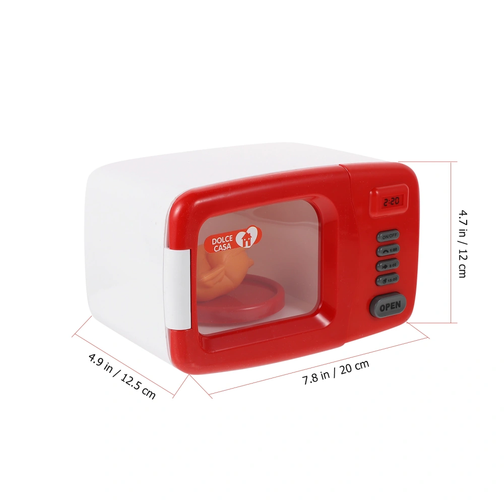 1Pc Creative Mini Microwave Oven Educational Plaything for Kids Without Battery