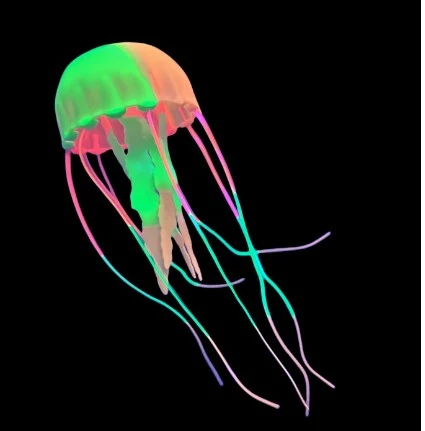 3pcs Fake Jellyfish Ornaments Artificial Jellyfish Decoration Silicone Jellyfish Model for Fish Tank Aquarium