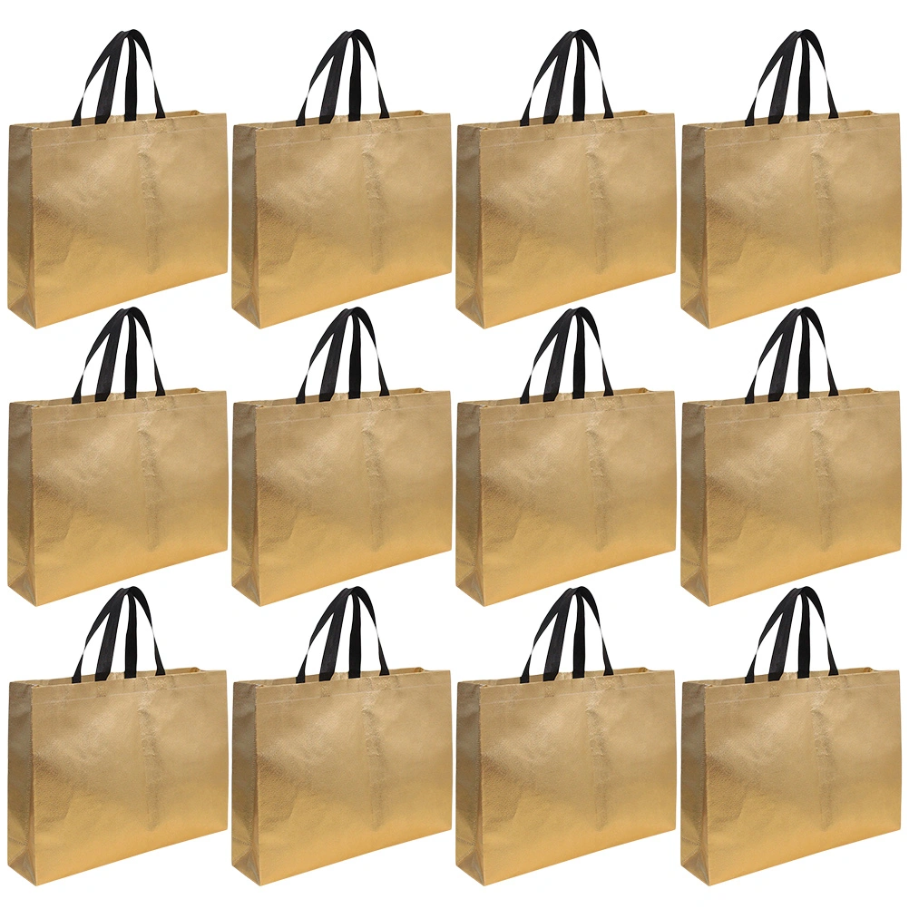 12pcs Shopping Bags Multi-function Tote Bags Sundries Handbags Carrying Pouches