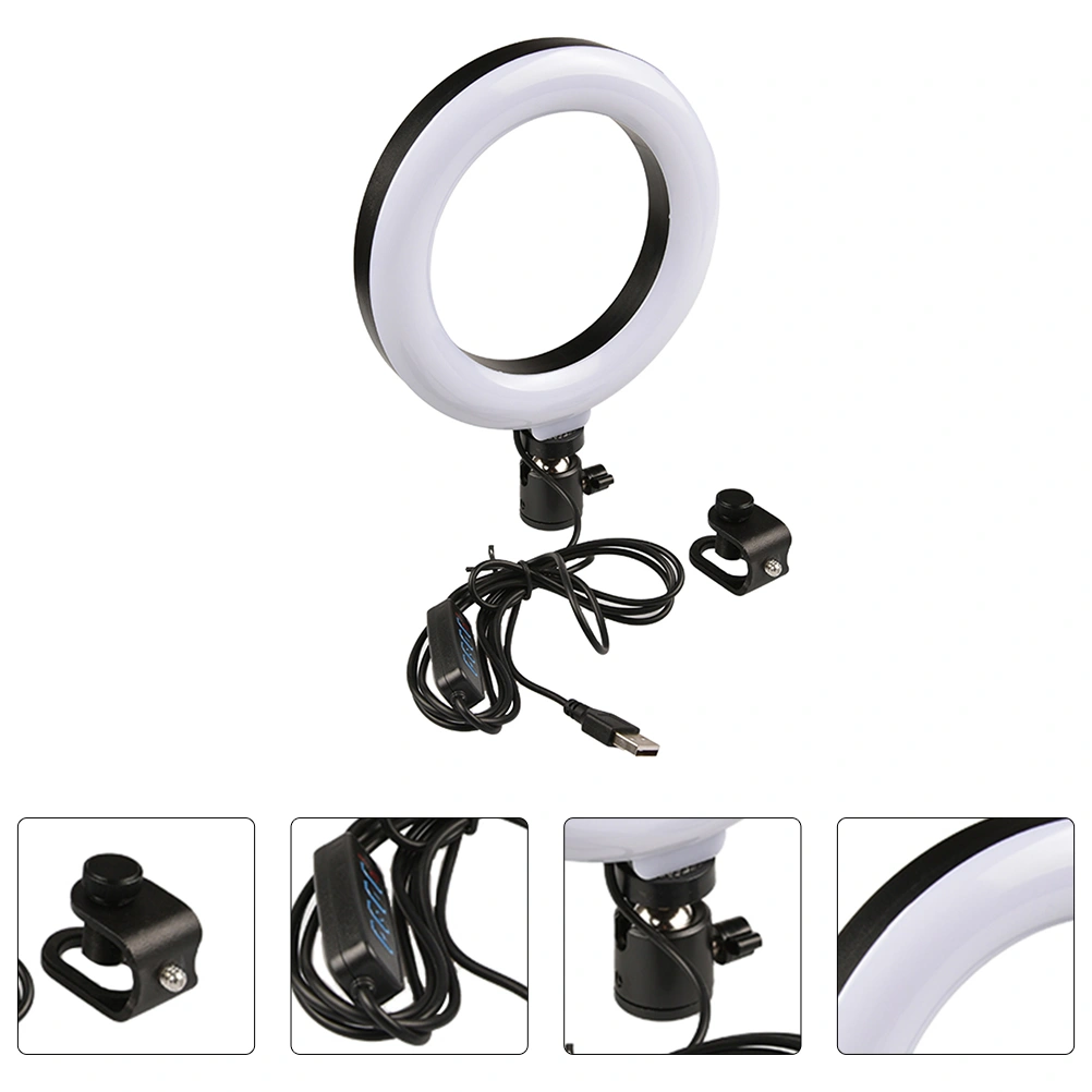 Laptop Ring Lights with Clamp Adjustable Video Conference LED Lighting Kit