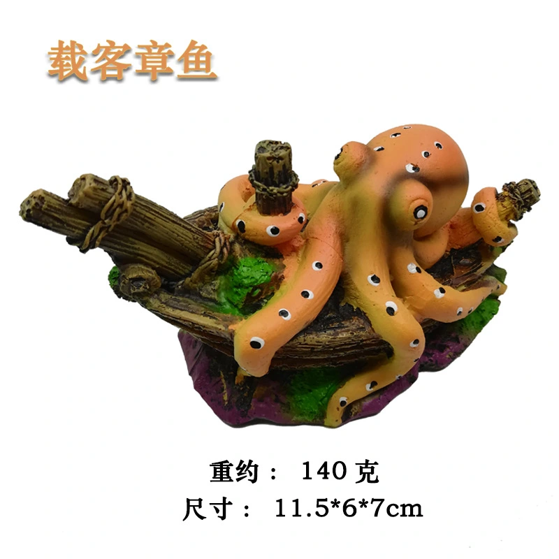 Aquarium Decoration Resin Octopus Craft Aquarium Octopus Decor Resin Octopus Decoration