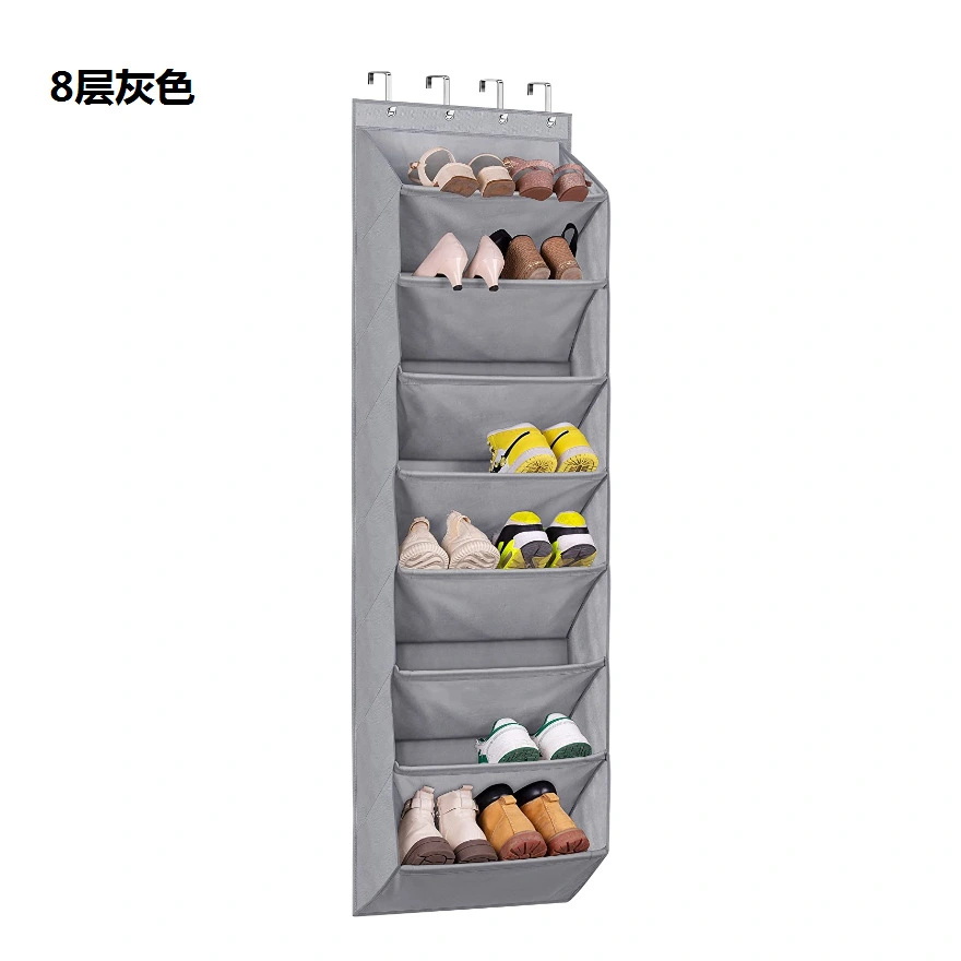 Door Back Shoe Storage Bag 8-layer Hanging Organizer Shoe Storage Pouch