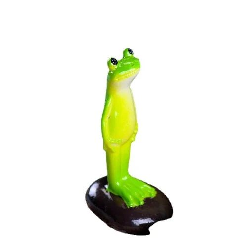 10pcs  Resin Frog Decors Frog Office Decors Desktop Frog Craft Statues Decorative Frog Statue