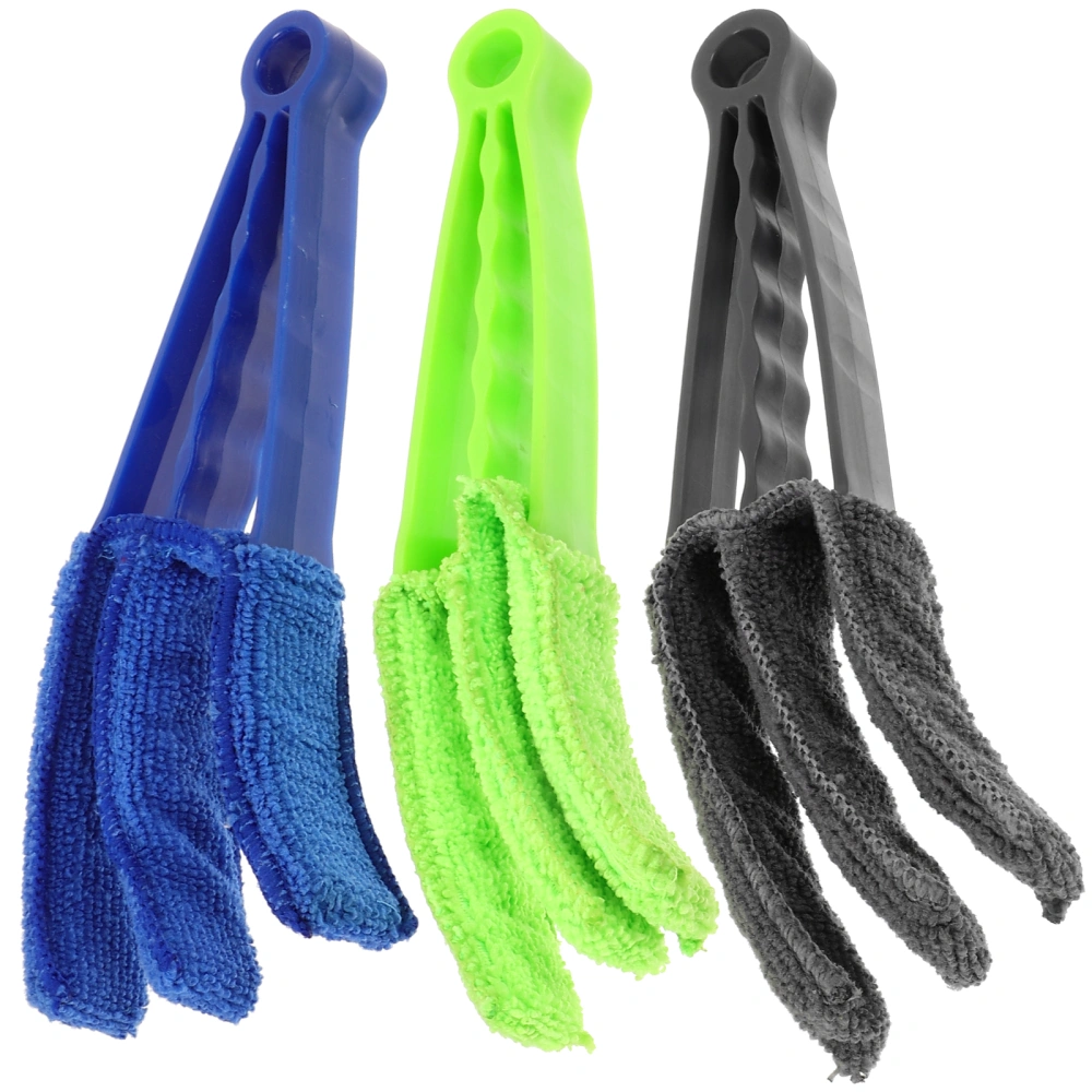 3pcs Portable Cleaner Brush Car Air Outlet Brushes Blind Cleaner Brushes for Air Conditioners