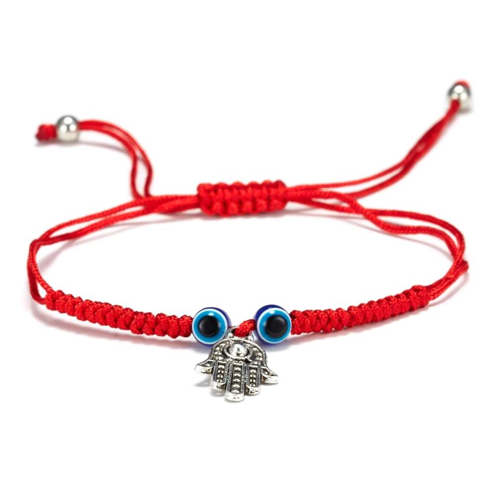 2Pcs Braided Bracelets Evil Eye Bracelet Adjustable Bracelet Rope Bracelet String Bracelet