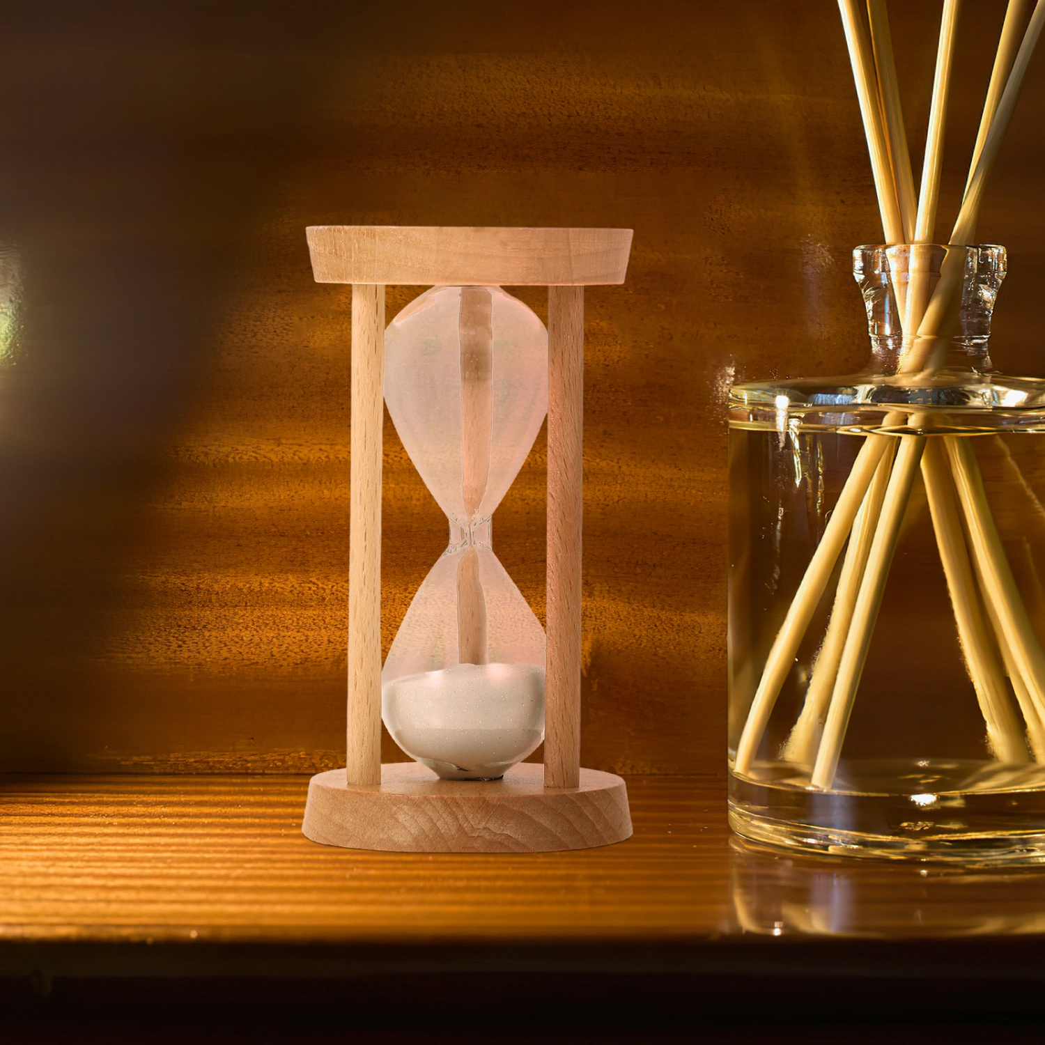 Wooden Sand Timer 5 Minute Timer Portable Sand Timer Decorative Hourglass Timer Kitchen Sand Clock
