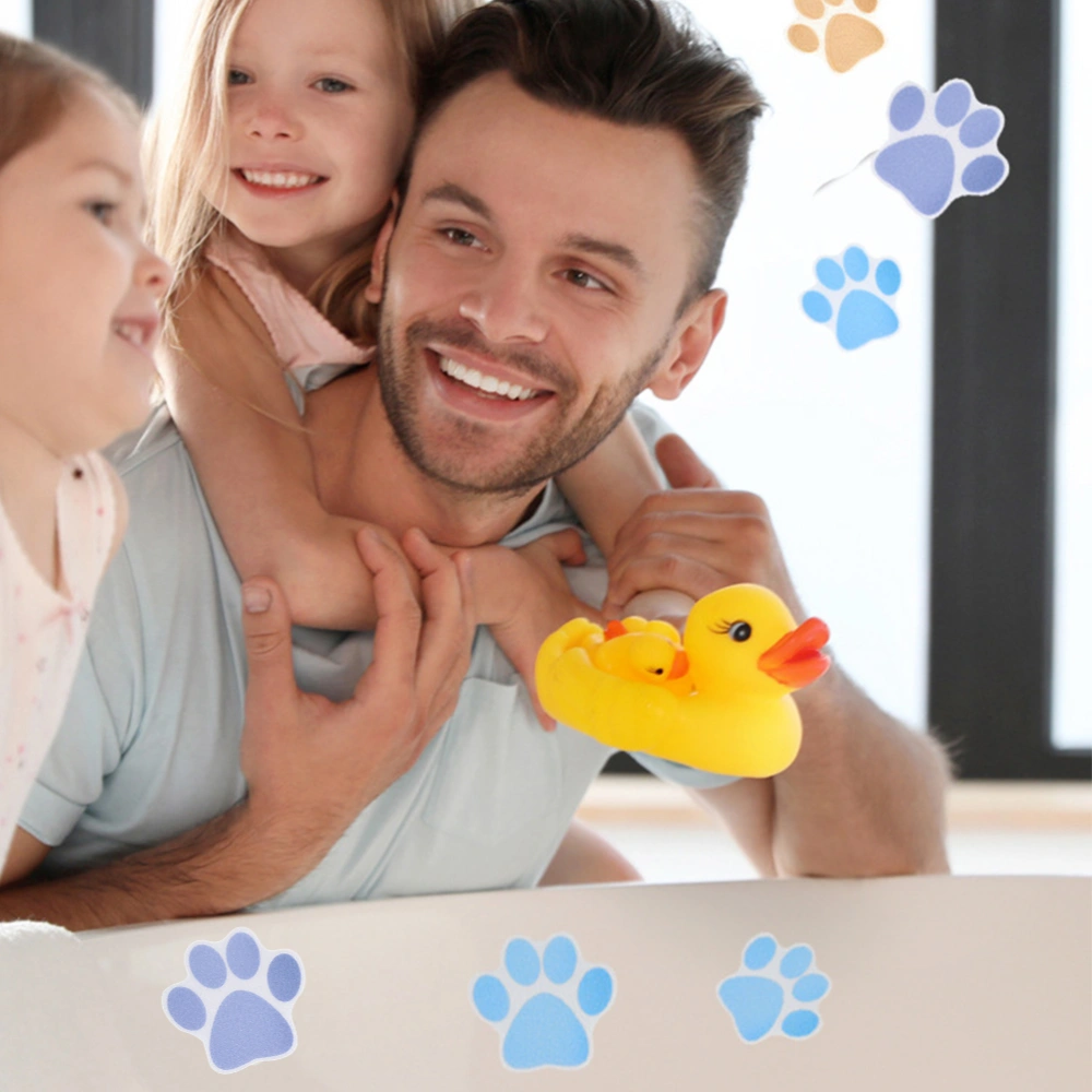 10pcs Non-skid Bathtub Stickers Cartoon Dog Paw Stickers Bathroom Stickers