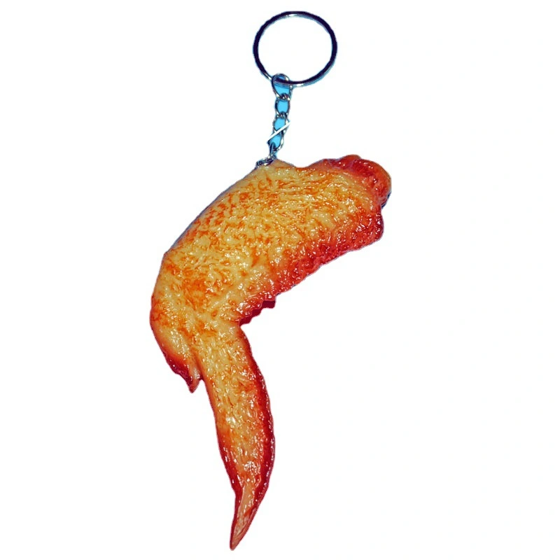 Chicken Wing Keychain Decorative Keychain Portable Keychain Realistic Food Keychain