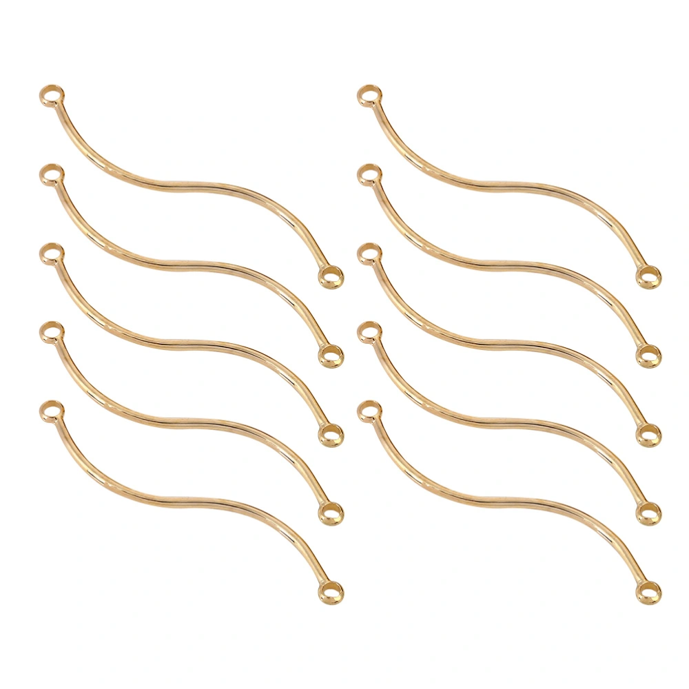 10 Pcs S-shape Wave Pendant Earring Pendants DIY Supply Jewelry Making Materials