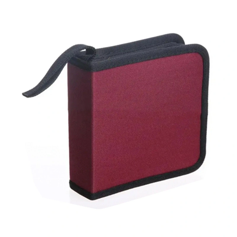 Lanyard CD Case Auto CD Storage Bag DVD Disc Holder 40-Capacity CDs Holder