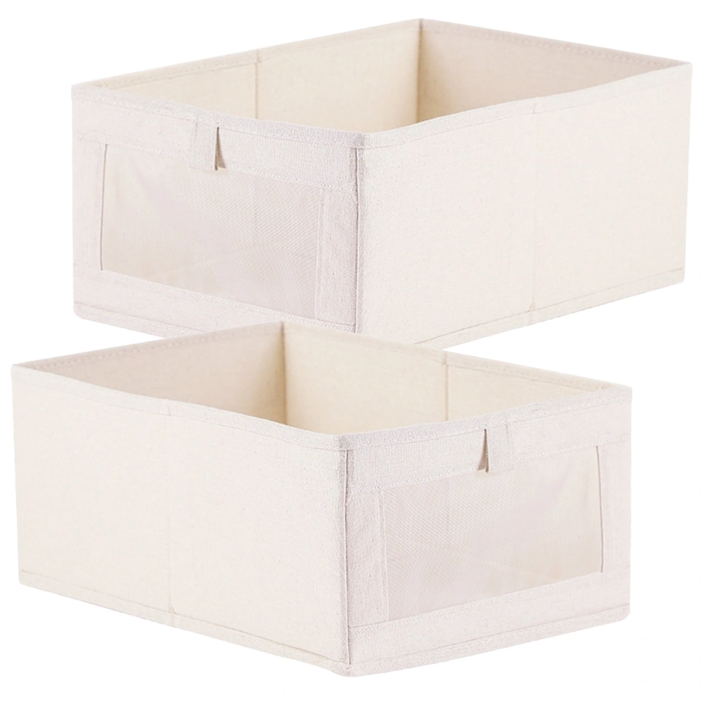 2pcs Collapsible Clothes Organizer Clothes Storage Box Wardrobe Clothes Organizer Bin Clothes Holder