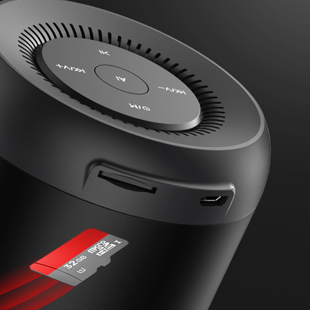 Wireless Speaker AI Intelligent Artificial Voice Control Small Stereo Mobile Phone Computer Bass Black (Basic Edition)