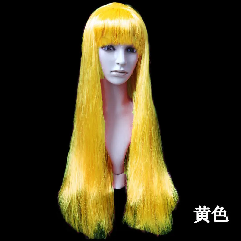 Fashionable Fake Hair Cosplay Wig Charming Party Wig Headdress Fake Long Straight Hair