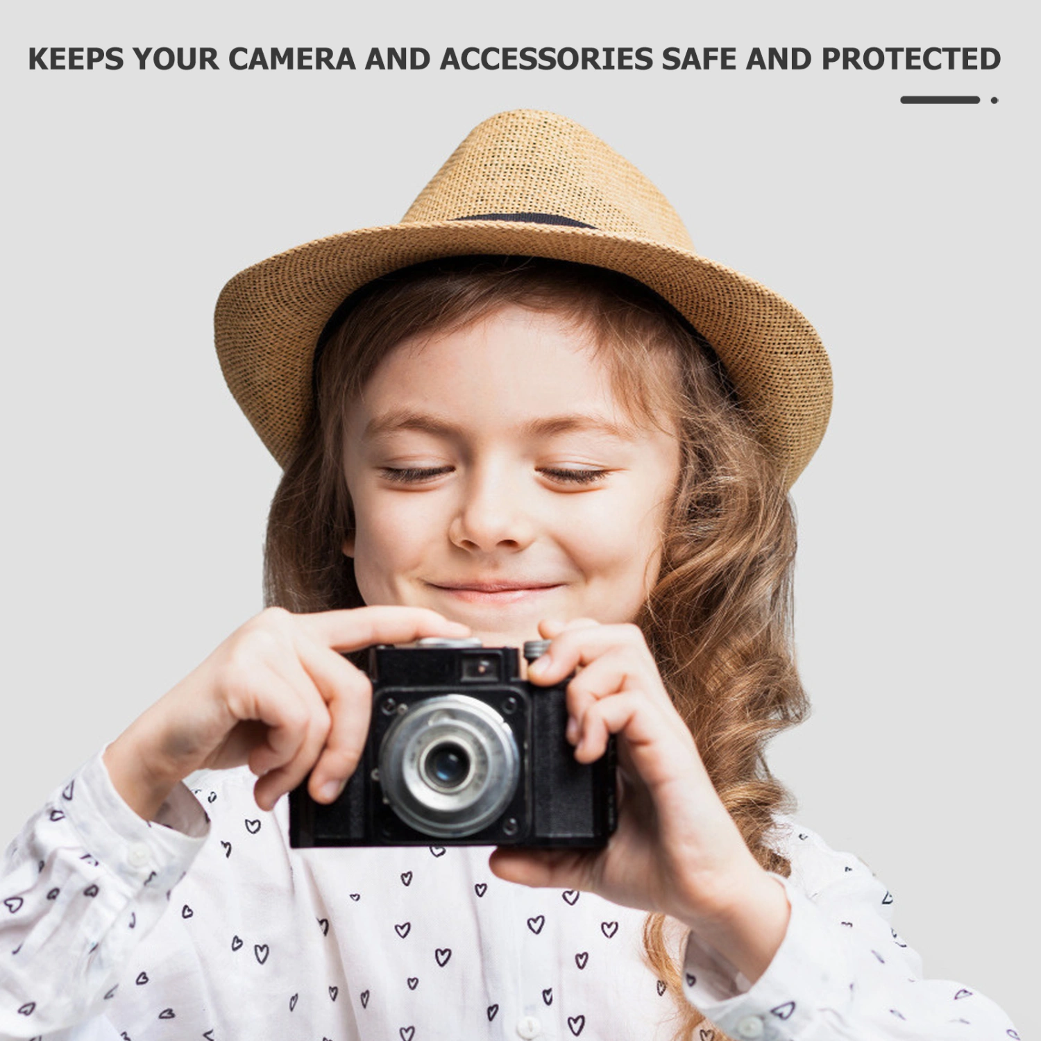 1pc Waterproof Camera Storage Bag EVA Shell Compatible for Olympus SZ10