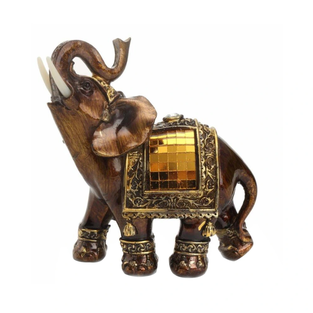 Artistic Resin Elephant Decoration Figurine Craft Home Office Decoration