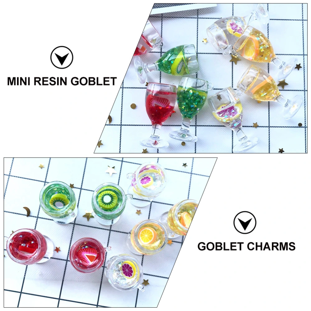 10pcs Goblet Charms Pendant DIY Jewelry Accessories Keychain Decorative Pendant