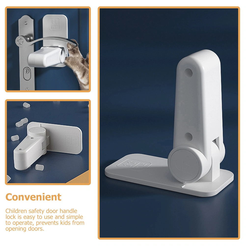 Kids Safety Door Handle Child Proof Door Lever Door Handle Lock for Prevents Opening Doors