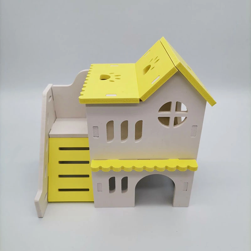 Hamster House Adorable Hamster Hideout Decorative Chinchilla Villa House Cage Decor