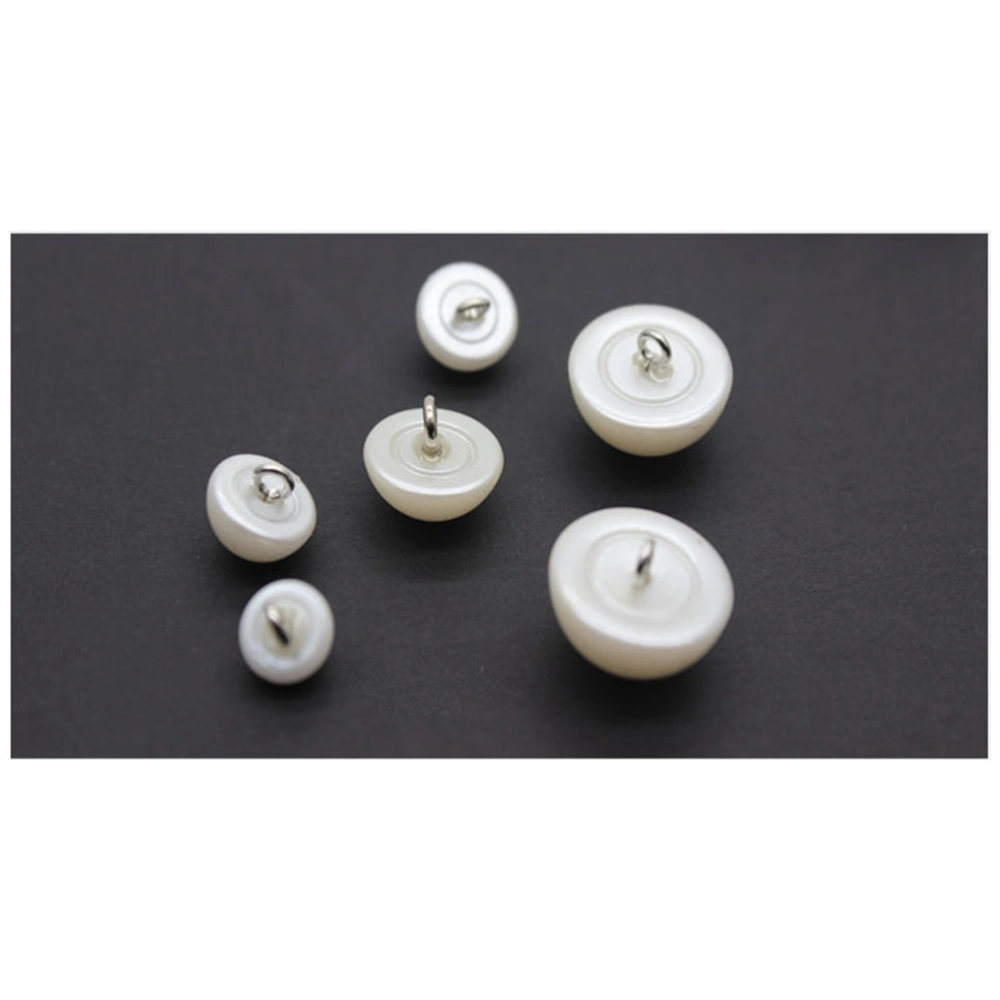 200pcs ABS Buttons Mushroom Domed Sewing Eyeball Animal Ball Toy Eyes DIY Accessories(24L=15.0 MM,White)