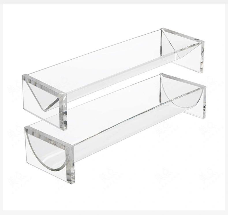 Acrylic Rectangular Cookie Tray Restaurant Dessert Tray Fruit Food Display Rack