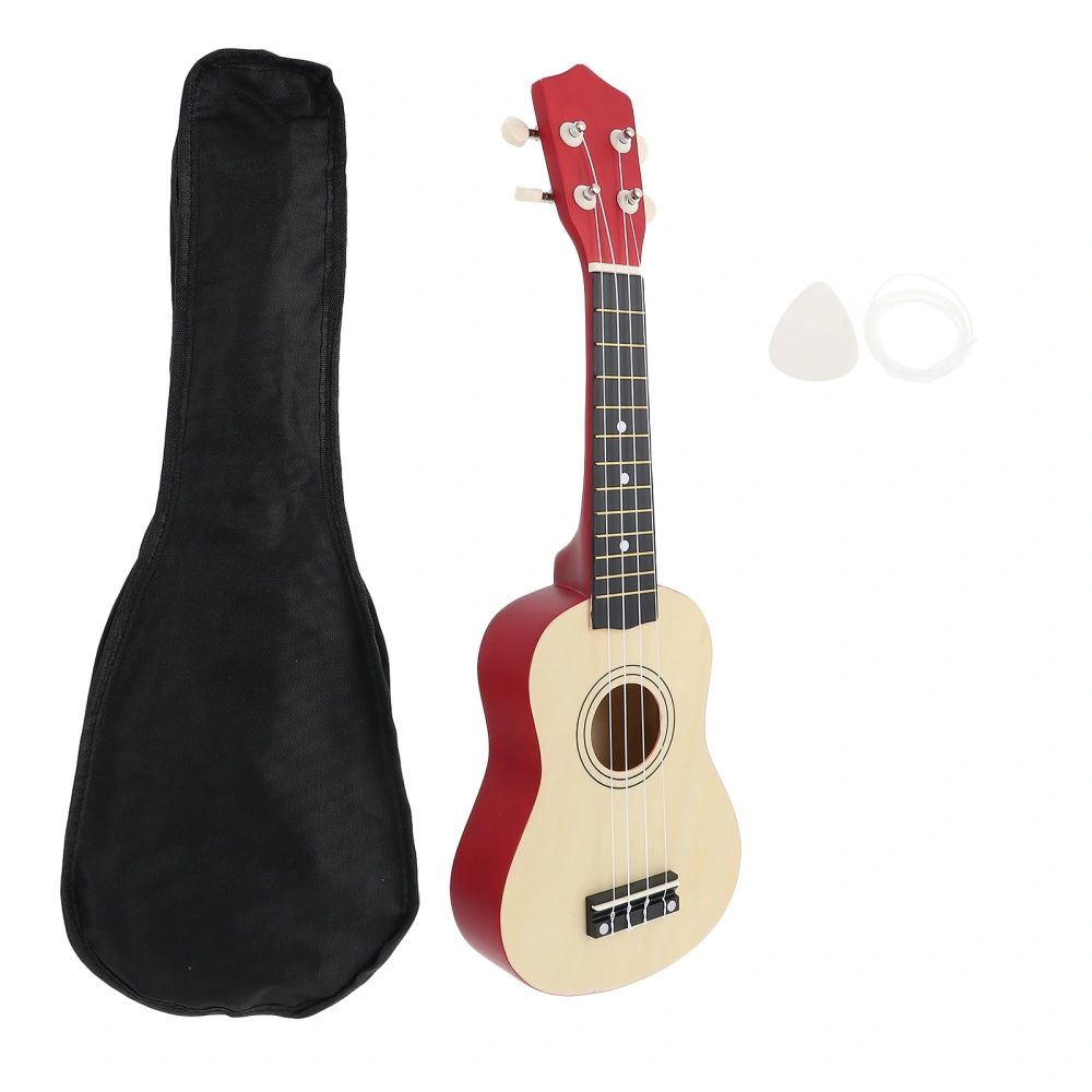 1Set Acoustic Ukulele Small Kids Beginner 4-string Ukulele Musical Instrument Toy