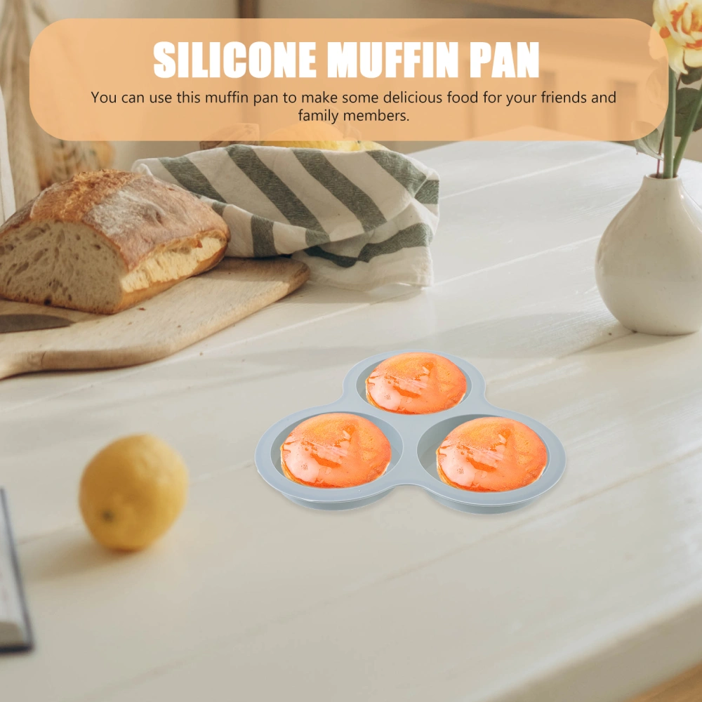 2pcs Silicone Muffin Pans Non-stick Muffin Cake Baking Mold Kitchen Bakeware Mold Air Fryer Egg Mold