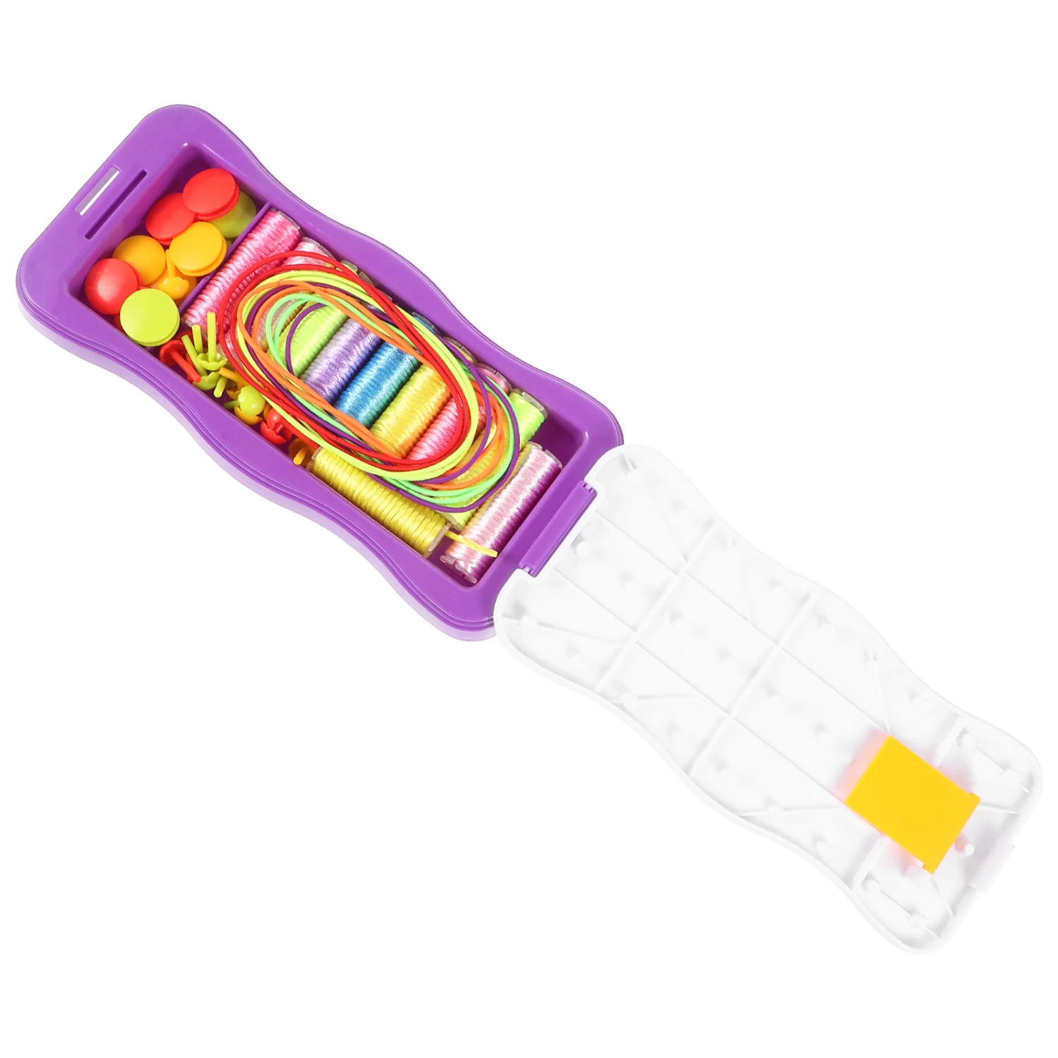  1 Set Lanyards Bracelet Maker Safety Lanyards Tool Kit Case Weaving Tool