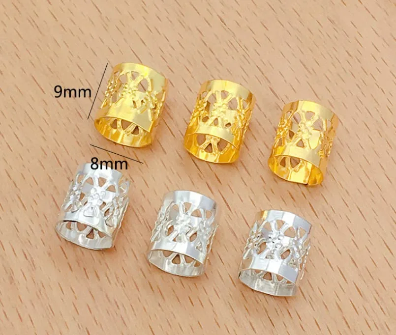 300pcs Dreadlock Beads Hair Cuffs Hair Beads For Braids Hair Buckle Accessories Accessories