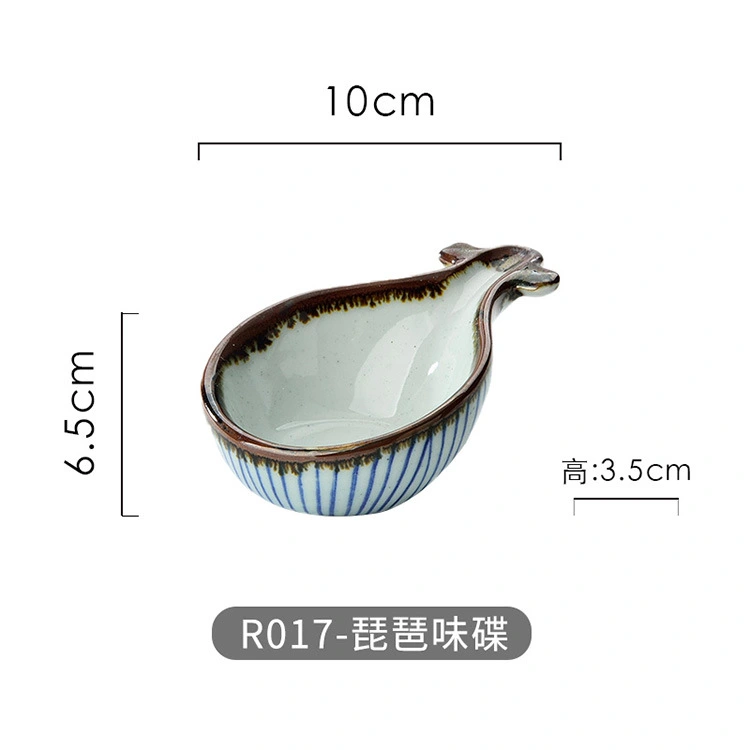 Appetizer Serving Dish Ceramic Snack Catering Bowl Multi-functional Food Tray Sauce Dipping Bowl