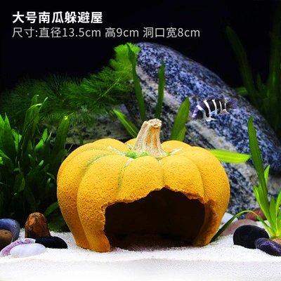 Pumpkin Ornament Prop Resin Animals Resin Hideout Shrimp Habitat Fish Hideout Shrimp Shelter