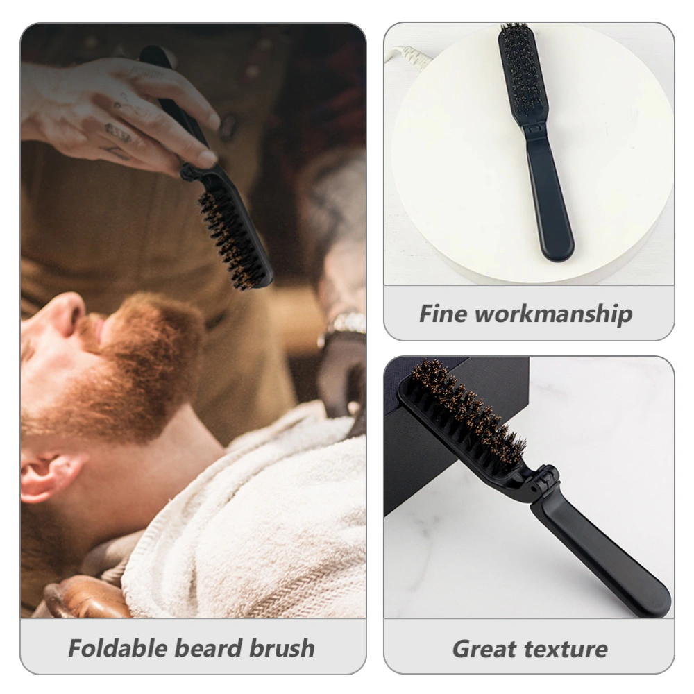 2pcs Travel Beard Cleaning Brush Mustache Brush Detangler Brush Beard Grooming Brush