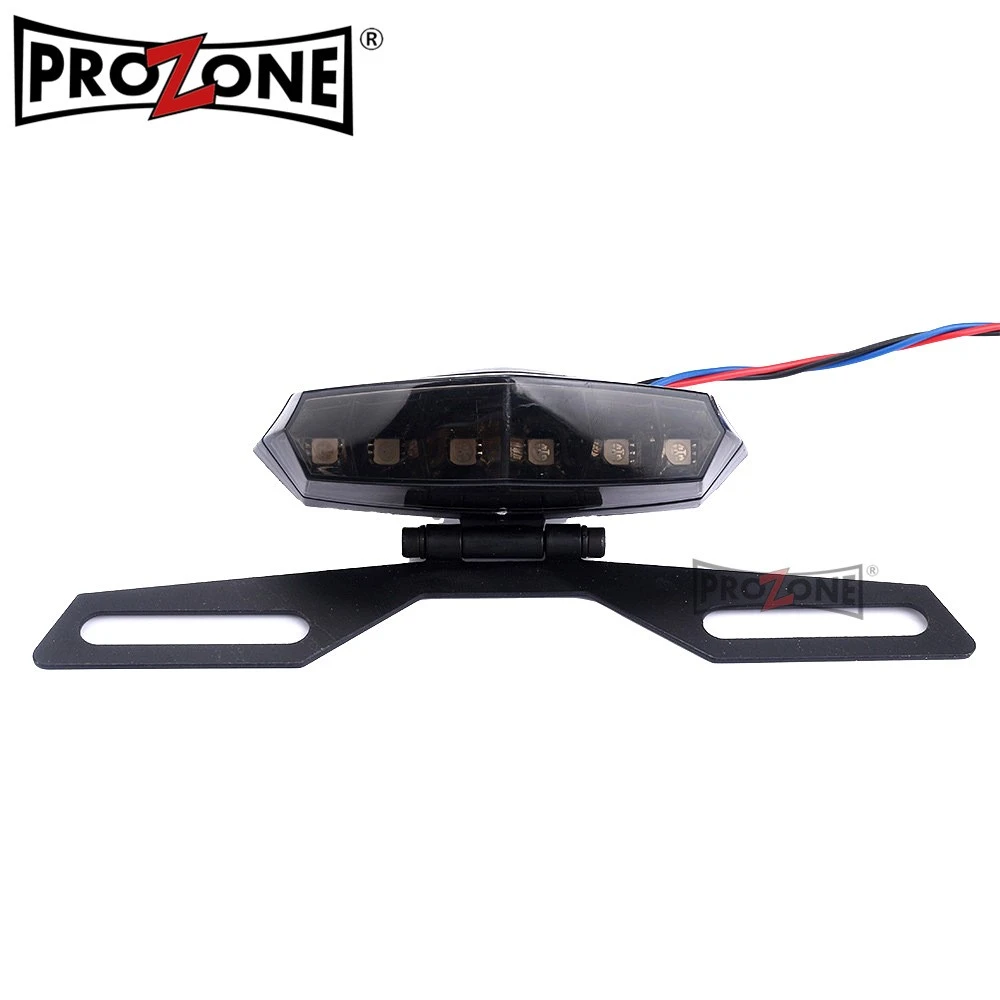 Motorcycle LED Brake Light Motorcycle Modified Light Tail Light License Plate Warning Light