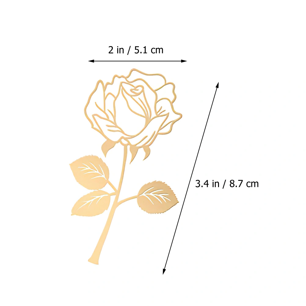 Creative Metal Bookmark Flower Shaped Bookmark Delicate Students Bookmarker