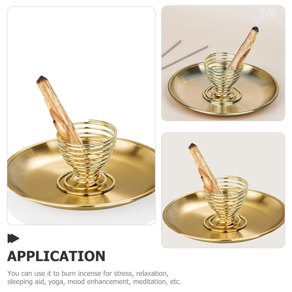 1 Set Incense Burner Tray Home Decor Adornment Tray Incense Stick Holder Incense Accessories