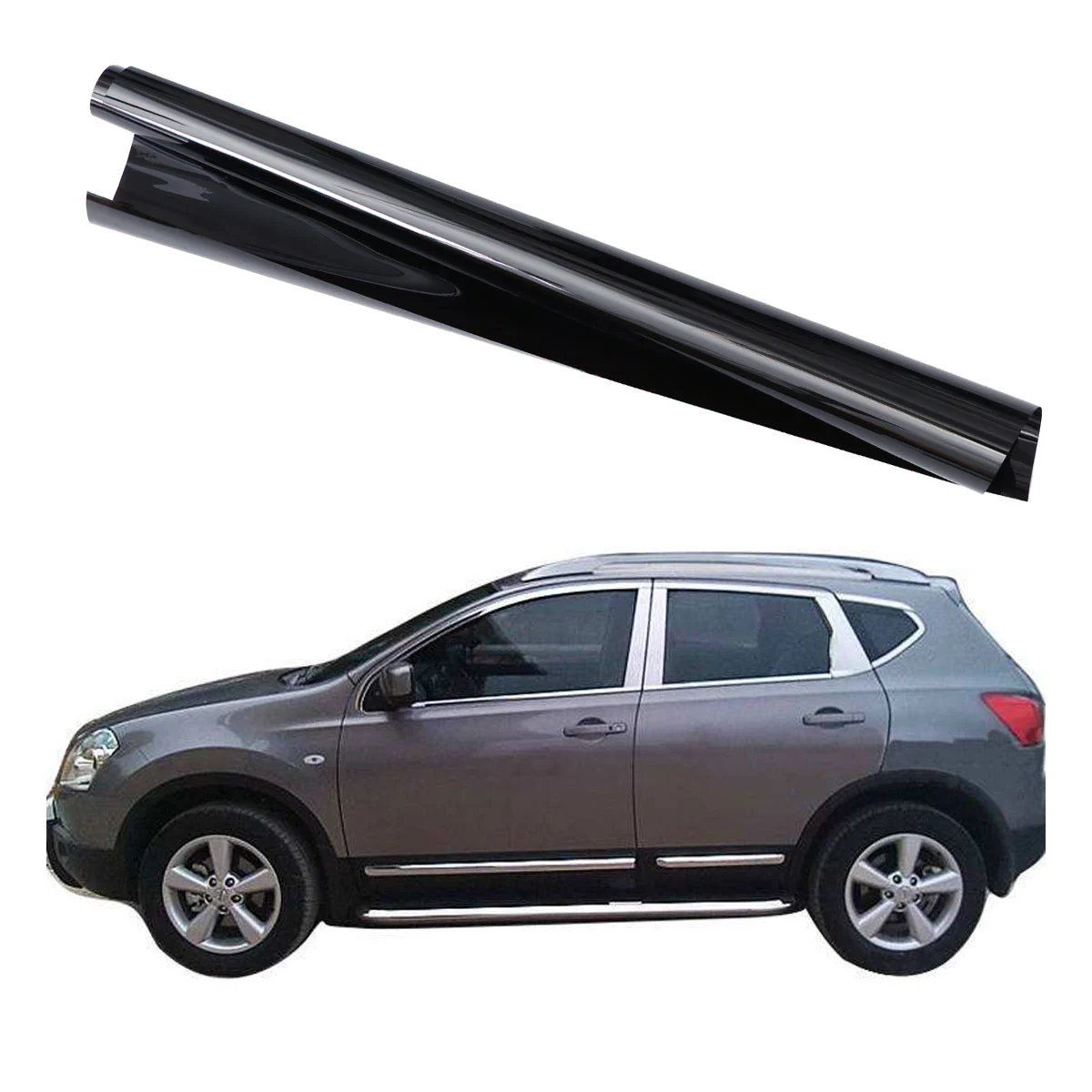 50cm × 3M Car Van Window Tint Film Universal Fit for Privacy & Sun Glare Heat Reduction (Black)