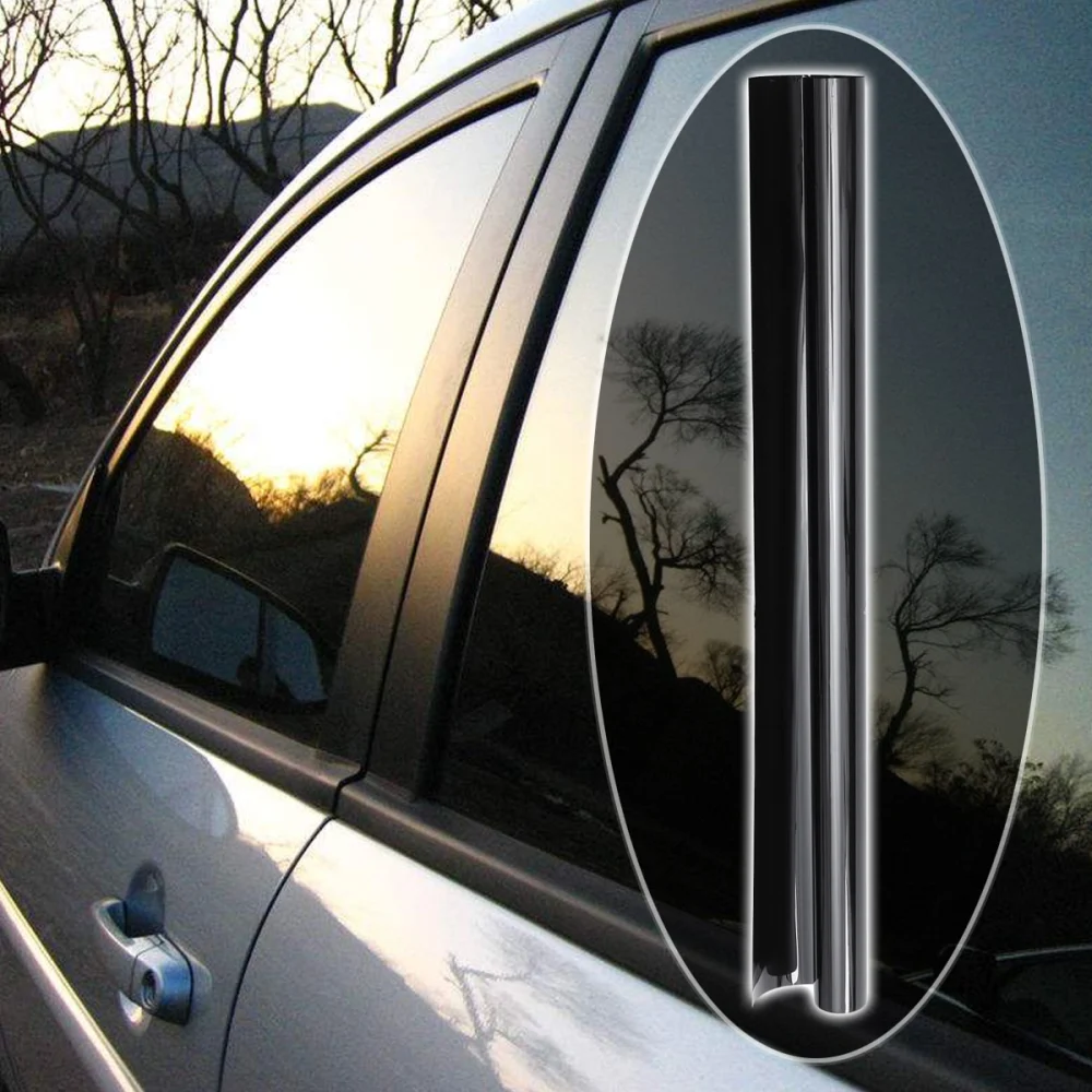 50cm × 3M Car Van Window Tint Film Universal Fit for Privacy & Sun Glare Heat Reduction (Black)