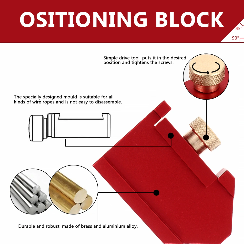 1 Set Woodworking Marking Gauge Stop Kit Useful Marking Ruler with Stop Locator