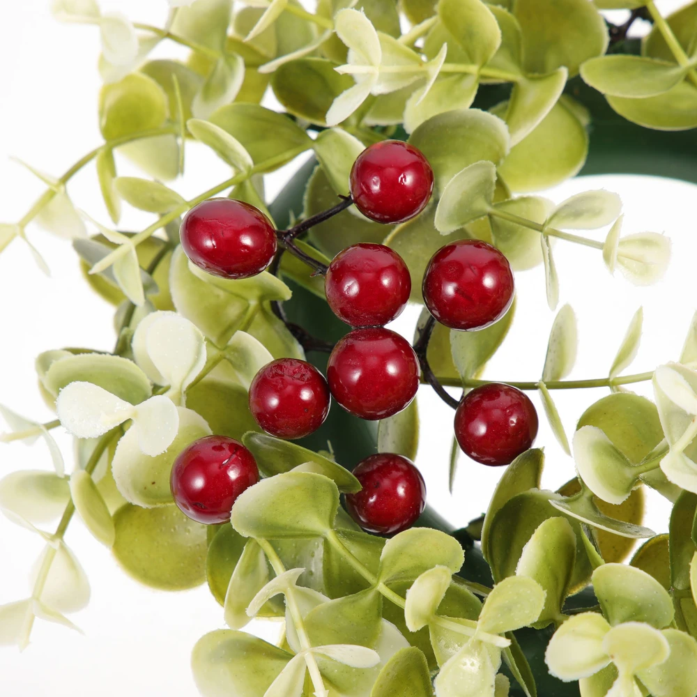 Christmas Candle Garland Simulation Colored Berry Candle Garland Xmas Candle Wreath