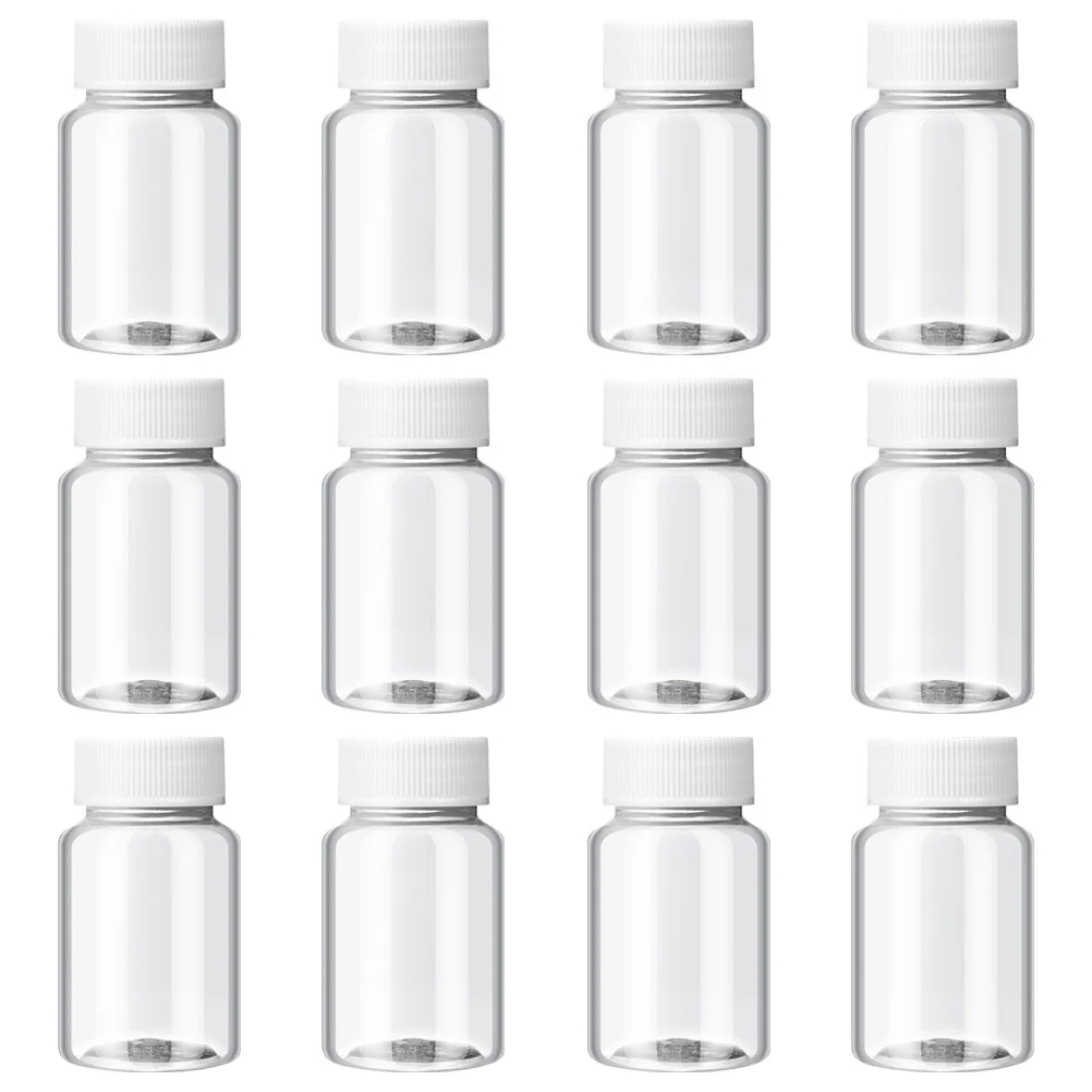 12pcs Small Bottles Empty Juice Bottles Clear Homemade Beverages Bottles
