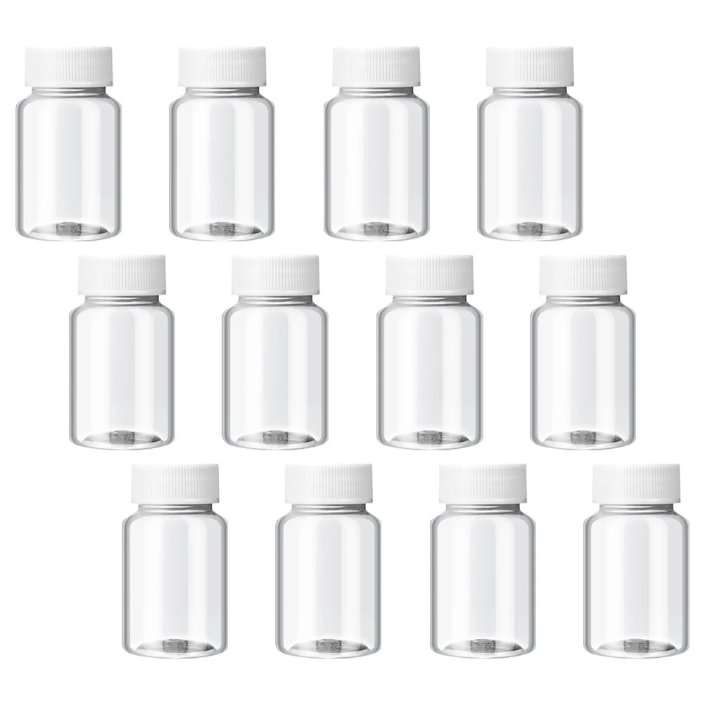 12pcs Small Bottles Empty Juice Bottles Clear Homemade Beverages Bottles