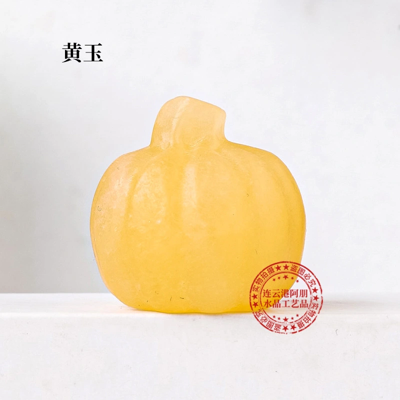 Crystal Pumpkin Model Natural Crystal Pumpkin Craft Table Pumpkin Crystal Decoration Home Decor