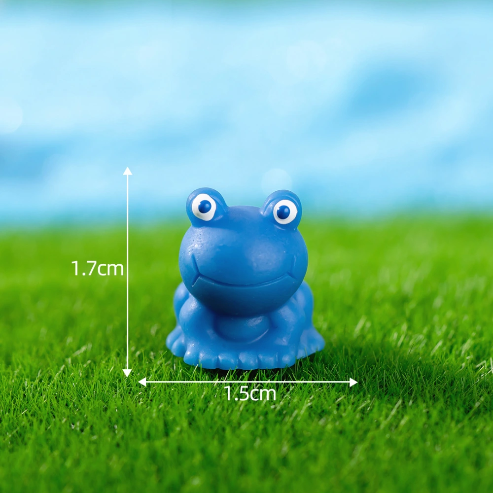 20Pcs Miniature Frog Statues Resin Craft Frog Figures Mini Garden Frog Ornaments Tiny Frog Models