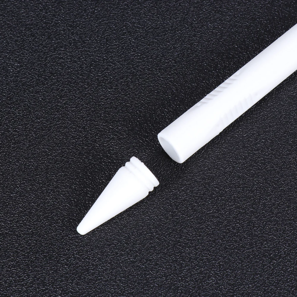 Useful Stylus Sleeve Cover Screen Touch Pen Silicone Grip Holder Compatible for Apple Pencil 1 with Anti-lost Sleeve (White)