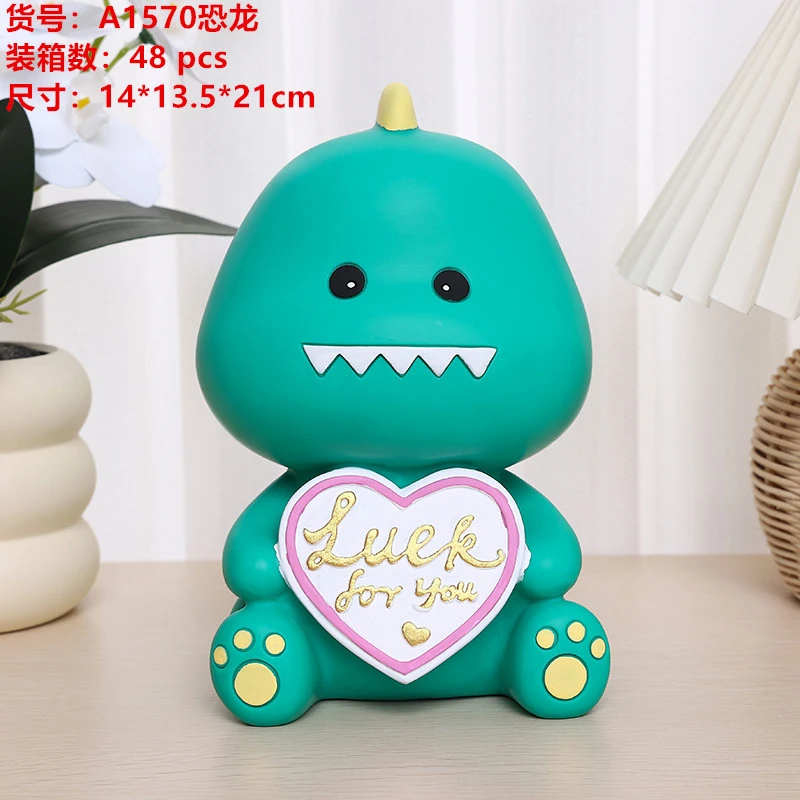 Money Bank Cartoon Piggy Bank Dinosaur Shape Money Coin Bank Cute Coin Storage Box