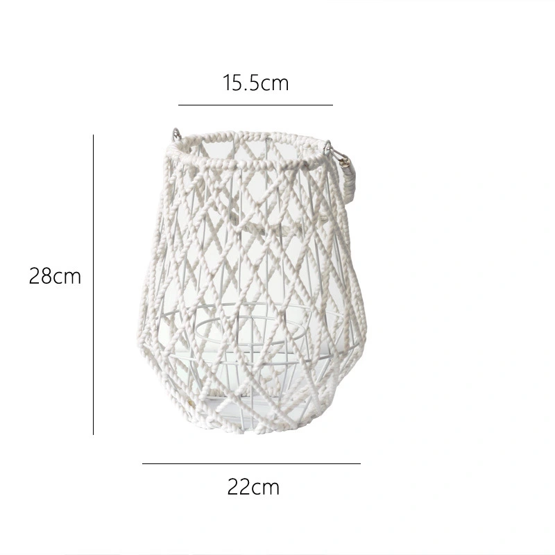 Woven Candle Lantern Garden Decorative Woven Tea Light Candle Cover Tea Light Candle Holder Home Decoration