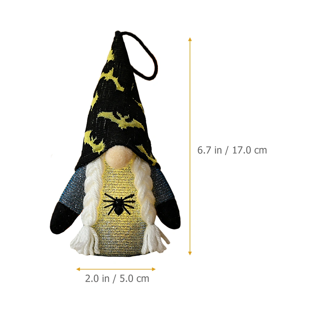 Halloween Gnome Pendants Hanging Gnomes Dolls Luminous Gnome Ornaments