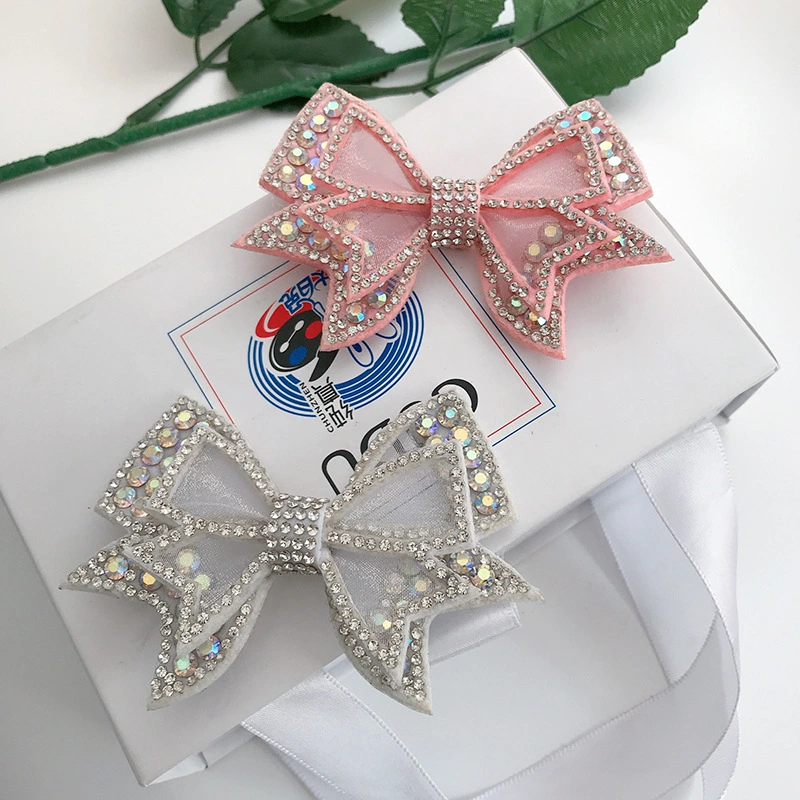 1 Pair Shoes Charms Rhinestone Bowknot Charms Shoes Bag DIY Decorating Accessories