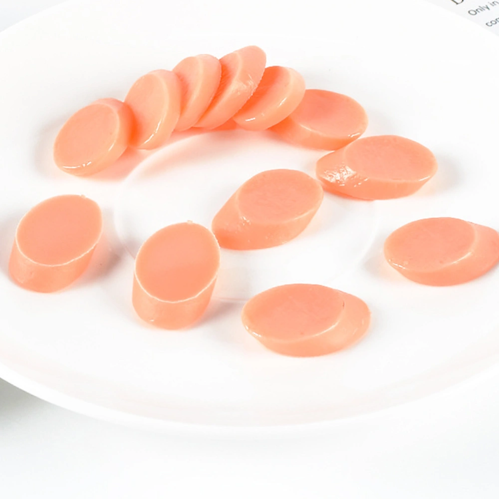 30pcs Fake Sausages Slices Artificial Sausages Realistic Ham Photo Props for Farmhouse